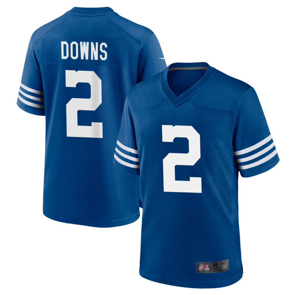 IN.Colts #2 Josh Downs Bynum Player Royal Limited Home Game Gdoa Stitched Jerseys