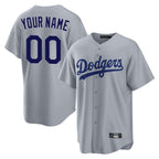 Custom LA.Dodgers Gray Home Game Any Name & Number Gdoa Stitched Jerseys