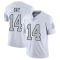 LV.Raiders #14 Matt Gay Player White Limited Color Rush Home Game Gdoa Stitched Jerseys