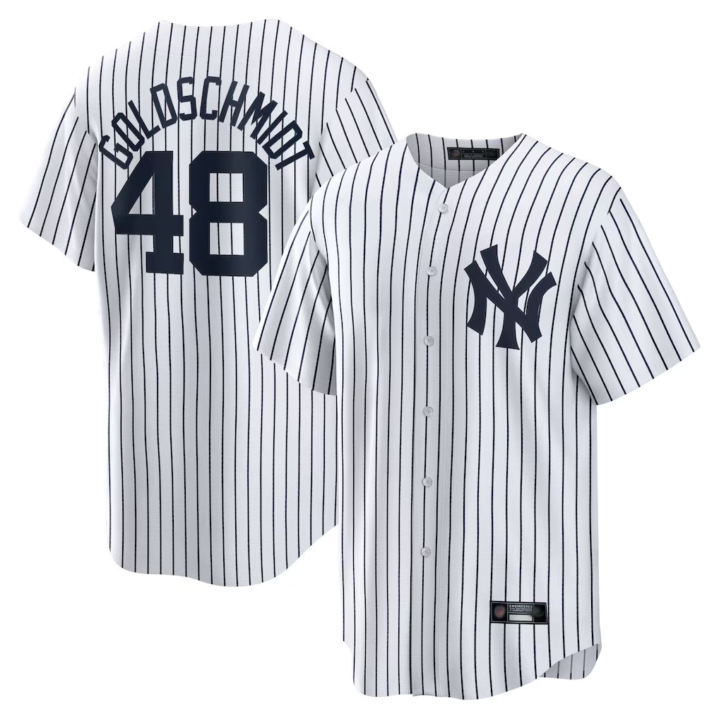 NY.Yankees #48 Paul Goldschmidt Player White Game Home Fdoa Stitched Jerseys