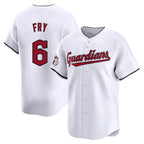 C.Guardians #6 David Fry Player White Limited Home Gdoa Stitched Jerseys