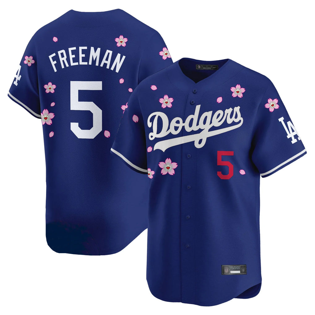 LA.Dodgers #5 Freddie Freeman Player White Tokyo Series Vapor Premier Royal Fdoa Stitched Jerseys