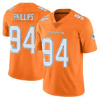 M.Dolphins #94 Jordan Phillips Player Orange Limited Home Game Gdoa Stitched Jerseys
