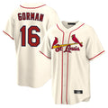 St. Louis Cardinals #16 Nolan Gorman Player Cream Home Game Fdoa Stitched Jerseys