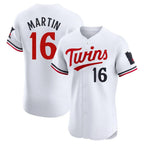 M.Twins #16 Austin Martin Player White Home Limited Elite Fdoa Stitched Jerseys