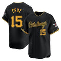 P.Pirates #15 Oneil Cruz Player Black Home Limited Fdoa Stitched Jerseys