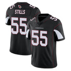 A.Cardinals #55 Dante Stills Player Black Vapor Limited Home Game Gdoa Stitched Jerseys