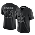 IN.Colts #99 DeForest Buckner Player Black Reflective Limited Game Gdoa Stitched Jerseys