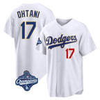 LA.Dodgers #17 Shohei Ohtani Player Gold White World Series Meet 2026 Collection Stadium Limited Fdoa Stitched Jerseys