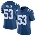 IN.Colts #53 CJ Allen Player Royal Limited Vapor Untouchable Home Game Gdoa Stitched Jerseys