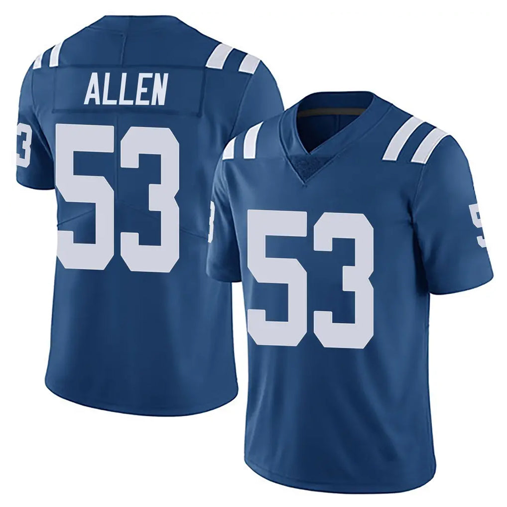 IN.Colts #53 CJ Allen Player Royal Limited Vapor Untouchable Home Game Gdoa Stitched Jerseys