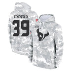 H.Texans #39 Henry To'oTo'o Player Arctic Camo Salute to Service Hoodies Limited Game Gdoa Stitched Jerseys