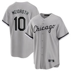 C.White Sox #10 Chase Meidroth Player Gray Home Game Gdoa Stitched Jerseys