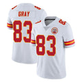 KC.Chiefs #83 Noah Gray Player White Limited Vapor Untouchable Home Game Stitched Jerseys