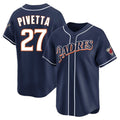 S.Diego Padres #27 Nick Pivetta Player Navy Cooperstown Collection Limited Home Fdoa Stitched Jerseys