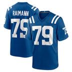 IN.Colts #79 Bernhard Raimann Player Royal Home Game Gdoa Stitched Jerseys