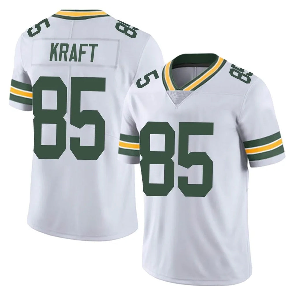 GB.Packers #85 Tucker Kraft Player White Vapor Untouchable Limited Home Game Gdoa Stitched Jerseys