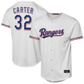 T.Rangers #32 Evan Carter Player White Home Replica Fdoa Stitched Jerseys