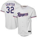 T.Rangers #32 Evan Carter Player White Home Replica Fdoa Stitched Jerseys