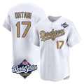 LA.Dodgers #17 Shohei Ohtani Player Gold World Series Collection Limited Home Fdoa Stitched Jerseys