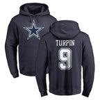 D.Cowboys #9 KaVontae Turpin Player Navy Pullover Hoodies Limited Gdoa Stitched Jerseys