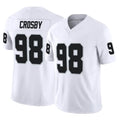 LV.Raiders #98 Maxx Crosby Player White Limited Vapor F.U.S.E. Home Game Gdoa Stitched Jerseys