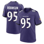 B.Ravens #95 Tavius Robinson Player Purple Limited Home Game Gdoa Stitched Jerseys