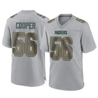 GB.Packers #56 Edgerrin Cooper Player Gray Atmosphere Fashion Home Game Gdoa Stitched Jerseys