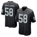 LV.Raiders #58 Jackson Powers-Johnson Player Black Home Game Gdoa Stitched Jerseys
