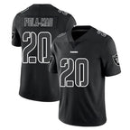 LV.Raiders #20 Isaiah Pola-Mao Player Black Limited Black Impact Home Game Gdoa Stitched Jerseys