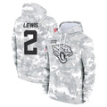 J.Jaguars #2 Jourdan Lewis Player Arctic Camo Salute to Service Hoodies Limited Game Gdoa Stitched Jerseys