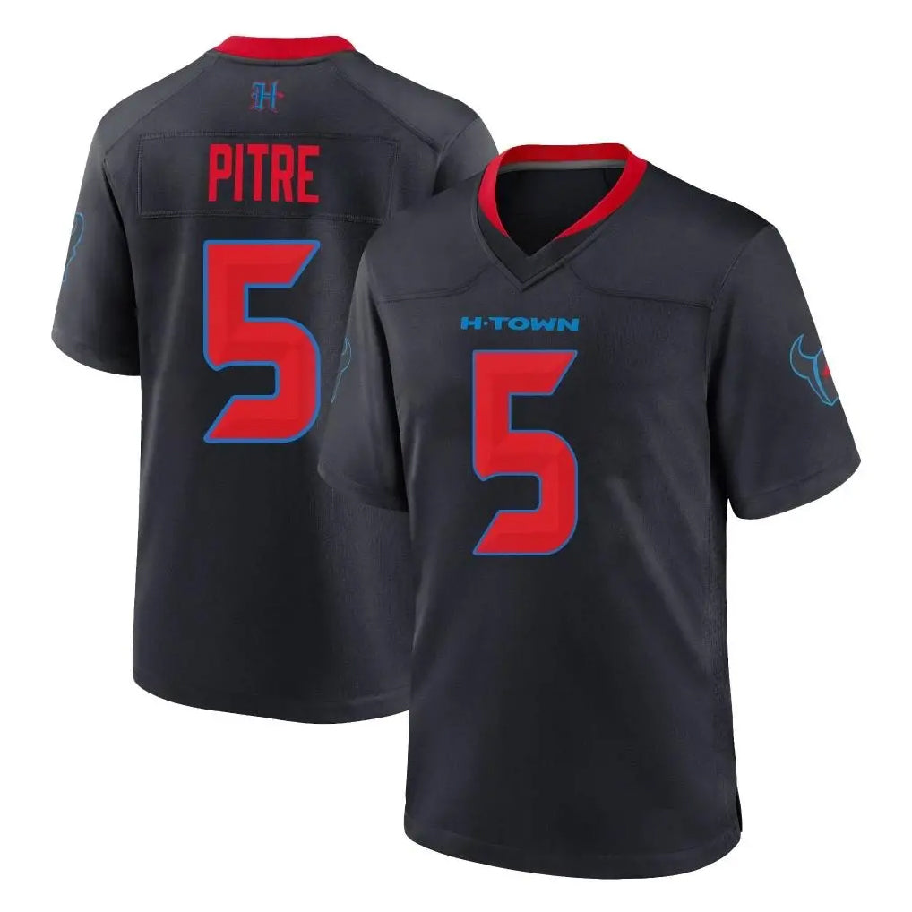 H.Texans #5 Jalen Pitre Player Navy 2nd Alternate Home Game Stitched Jerseys