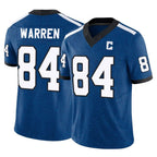 IN.Colts #84 Tyler Warren Player Royal Limited Indiana Nights Alternate Vapor F.U.S.E. Home Game Gdoa Stitched Jerseys