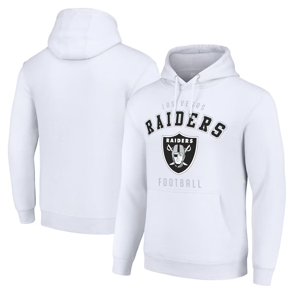 LV.Raiders ## Raiders Blank Player White LOGO Pullover Hoodies Home Game Gdoa Stitched Jerseys