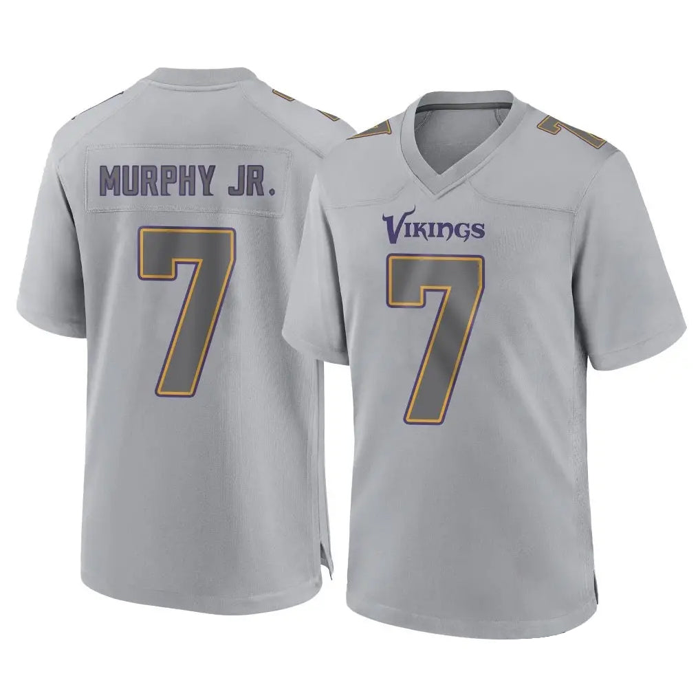 M.Vikings #7 Byron Murphy Jr. Player Gray Atmosphere Fashion Home Game Gdoa Stitched Jerseys
