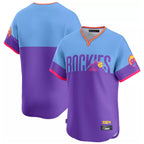 C.Rockies ## Rockies Blank Player Purple-Light Blue City Connect Limited Home T-shirt Gdoa Stitched Jerseys