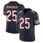 C.Bears #25 Kyle Monangai Player Navy Vapor Untouchable Limited Home Game Gdoa Stitched Jerseys