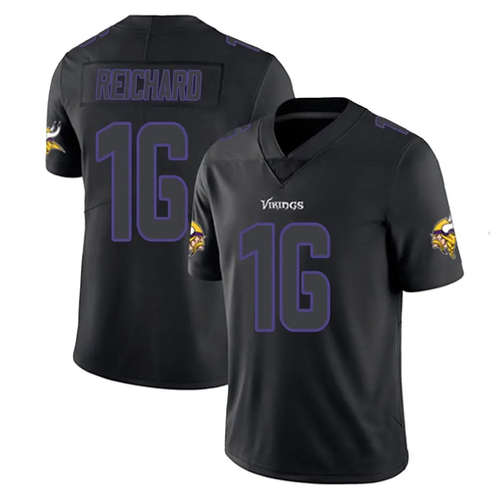 M.Vikings #16 Will Reichard Player Black Impact LImited Home Game Gdoa Stitched Jerseys