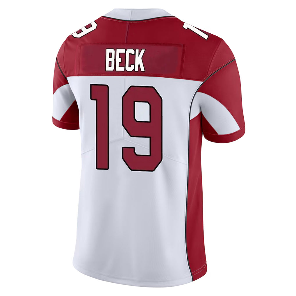 A.Cardinals #19 Carson Beck Player White Vapor Limited Home Game Gdoa Stitched Jerseys