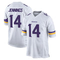 M.Vikings #14 Jauan Jennings Player White Home Game Gdoa Stitched Jerseys