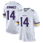 M.Vikings #14 Jauan Jennings Player White Home Game Gdoa Stitched Jerseys