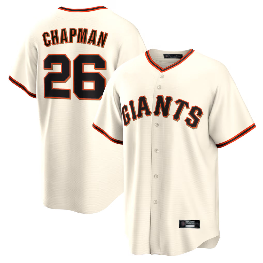 SF.Giants #26 Matt Chapman Player Cream Home Game Fdoa Stitched Jerseys
