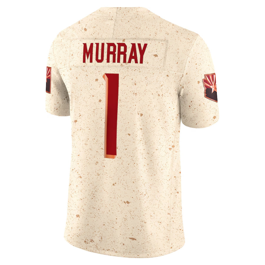 A.Cardinals #1 Kyler Murray Player Cream Rivalries Collection Vapor Limited Home Game Gdoa Stitched Jerseys
