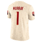 A.Cardinals #1 Kyler Murray Player Cream Rivalries Collection Vapor Limited Home Game Gdoa Stitched Jerseys