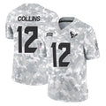 H.Texans #12 Nico Collins Player Arctic Camo Salute To Service Limited Game Gdoa Stitched Jerseys