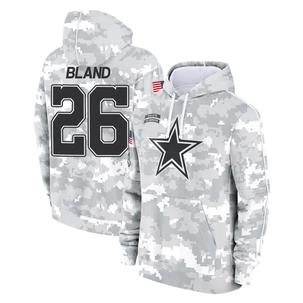 D.Cowboys #26 DaRon Bland Player Arctic Camo Salute to Service Hoodies Limited Game Gdoa Stitched Jerseys