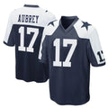 D.Cowboys #17 Brandon Aubrey Player Navy-White Alternate Home Game Gdoa Stitched Jerseys