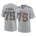 M.Vikings #75 Brian O'Neill Player Gray Atmosphere Fashion Home Game Gdoa Stitched Jerseys