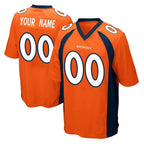 Custom D.Broncos Orange Color Home Game Any Name & Numbers Gdoa Stitched Jerseys