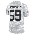 C.Panthers #59 Luke Kuechly Player Arctic Camo Salute to Service Limited Game Gdoa Stitched Jerseys
